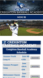 Mobile Screenshot of creightonbaseballcamps.com